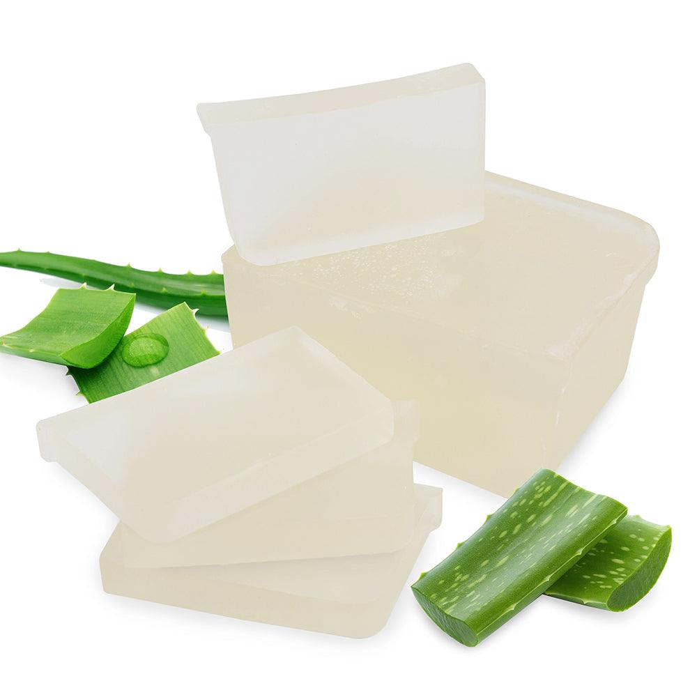 2 lb ALOE VERA GEL MELT AND POUR 100% Glycerin Clear Green All Natural Soap  Base - THE GOURMET ROSE