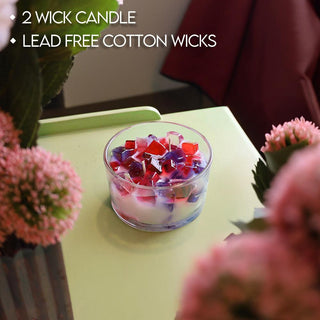 2-Wick Color Bowl Candle - AMERICANA