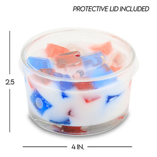 2-Wick Color Bowl Candle - AMERICANA