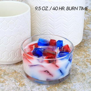 2-Wick Color Bowl Candle - AMERICANA