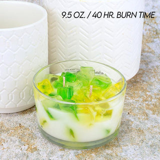 2-Wick Color Bowl Candle - CITRUS MELONMINT