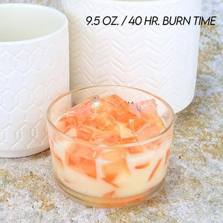 2-Wick Color Bowl Candle - GRAPEFRUIT