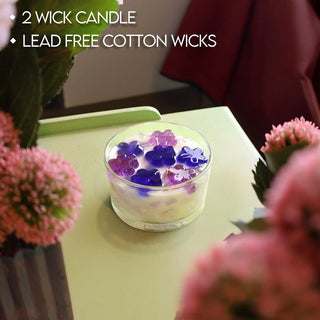 2-Wick Color Bowl Candle - LILAC