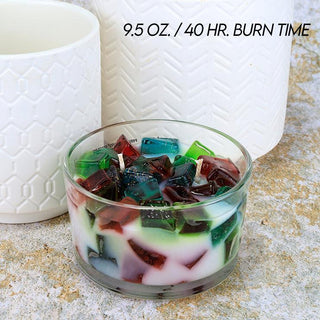 2-Wick Color Bowl Candle - MISTLETOE