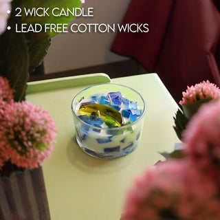 2-Wick Color Bowl Candle - MIDNIGHT MOON