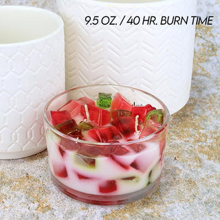 2-Wick Color Bowl Candle - RASPBERRY ROSE