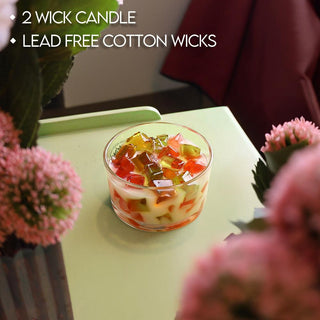 2-Wick Color Bowl Candle - TUTTI FRUITY