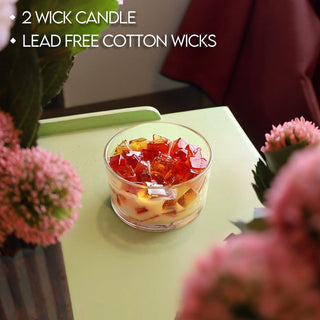 2-Wick Color Bowl Candle - TAHITIAN VANILLA