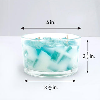 2-Wick Color Bowl Candle - TRANQUILITY
