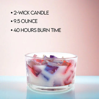 2-Wick Color Bowl Candle - AMERICANA