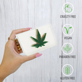 POT LEAF Vegetable Glycerin Bar Soap - Primal Elements